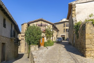 Historic buildings in medieval village of Sos del Rey Católico, Cinco Villas district, Zaragoza