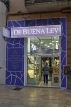 De Buena Ley jewellery and artisan shop store, city centre of Zaragoza, Aragon, Spain