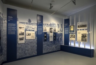 Exhibition Destiny Herrenmensch in the former NS Ordensburg Vogelsang, interior view, Eifel