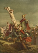 Biblical scene, Bible, Christ and the Crucifixion, a central event in Christianity that took place