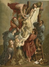Biblical scene, Bible, Jesus Christ, Descent from the Cross, the ritual removal of the body of