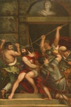 Biblical scene, Bible, Christ and the Crown of Thorns, an important symbol of the suffering and