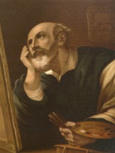 Biblical scene, Bible, The evangelist Luke, one of the four key figures in the New Testament, who