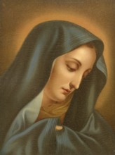 Biblical scene, Bible, Mourning Mother, depiction of Mary, the mother of Jesus expressing her pain