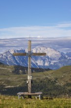 Summit Cross, Hoher Zinken, Postalm, Osterhorn Group, Salzkammergut, Province of Salzburg, Austria