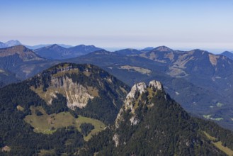 View from Rettenkogel to Sparber and Bleckwand, Postalm, Osterhorn Group, Salzkammergut, Province