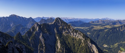 View from Rettenkogel to Rinnkogel and Gamsfeld, Postalm, Osterhorn Group, Salzkammergut, Province