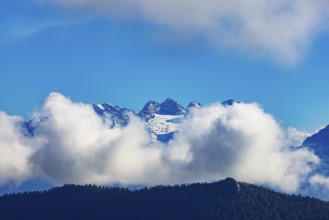 View from Hoher First to Einberg and Dachstein, Osterhorn Group, Salzkammergut, Province of