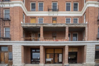 Goldfield, Nevada - The Goldfield Hotel. Now closed, the Goldfield was the most lavish hotel during