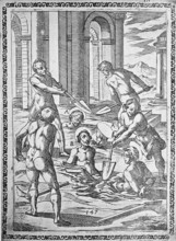 Torture, ordeal, inquisition, a. convicted thrown into deep pits and buried up to their necks with