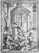 Torture, a. Killed with clubs or sticks, b. Sawed in half with an iron saw, c. hands and feet cut