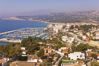 Overview, Moraira, Marina, Valencia, Costa Blanca, Spain