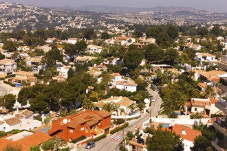 Overview, Moraira, Valencia, Costa Blanca, Spain