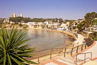 Bay, Moraira, former fishing village, pearl of the Costa Blanca, Mediterranean Sea, Playa del
