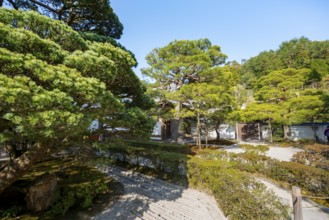 Ginshadan, Rock Garden, Zen Garden, Jisho-ji or Ginkaku-ji, Zen Temple, Higashiyama, Kyoto, Japan