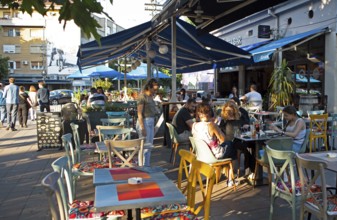 Typical bar in the old town of Niš, Serbia