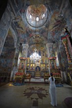 Frescoes in Krusedol monastery, interior view, Krušedol Prnjavor, Vojvodina Province, Serbia