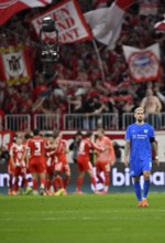 FC Bayern Munich FCB goal cheers, disappointed, disappointment at Robert Andrich Bayer 04