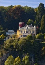 Marienfels Castle, former residence of entertainer Thomas Gottschalk, Remagen,