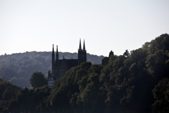 Pilgrimage Church of St. Apollinaris, also Apollinaris Church on Apollinarisberg in Remagen looking