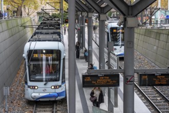 Bogestra station Rathaus Bochum, tram, subway, directly at the town hall, Hans-Böckler-Straße,
