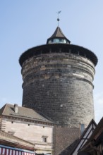 Frauentor und Stadtmauer, Altstadt, Nuremberg, Middle Franconia, Franconia, Bavaria, Germany