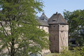 Stadtmauer, Altstadt, Nuremberg, Middle Franconia, Franconia, Bavaria, Germany