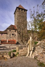 Keep, tower, Lichtenberg Castle, Oberstenfeld, Bottwartal, Löwensteiner Mountains,