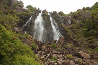 Waratah Falls near the village of Waratah in northwestern Tasmania