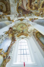 Impressively painted baroque church ceiling with large windows that let in light, ZFP Zwiefalten,