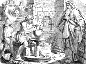 Go down to the potter's house, Jeremiah with the potters, The Prophet Jeremiah, chapter 18, clay,