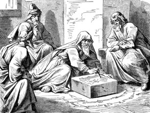 Jerusalem's Siege Recorded, The Prophet Ezekiel, Chapter 26, Plan, Drawing, Stone Block, City Wall,