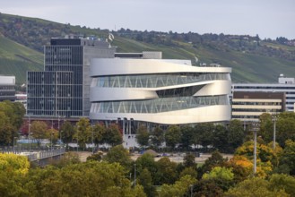 Office building at the headquarters of Mercedes-Benz Group AG in Untertürkheim. Mercedes-Benz