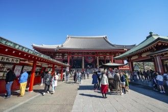 Buddhist temple complex, Asakusa shrine or Senso-ji temple, Asakusa, Tokyo, Japan