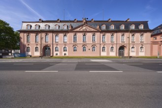 New armoury, state chancellery, historic building, baroque style, tree, lawn, road, road markings