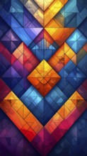 Abstract modern template, geometric effect stylized as mosaic tile, vibrant colorful business