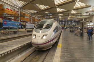 Renfe Class 103 high-speed train, AVE Alta Velocidad Española service, Zaragoza-Delicias railway