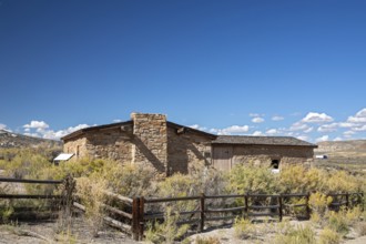 Rock Springs, Wyoming - The Point of Rocks Stagecoach Station, built in 1862 on the Overland Trail.