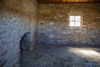 Rock Springs, Wyoming - The interior of the Point of Rocks Stagecoach Station, built in 1862 on the