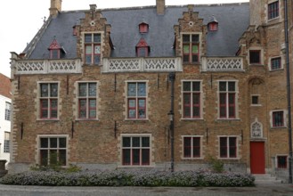Gruuthusemuseum in the historic old town of Bruges, side wing, UNESCO World Heritage Site,