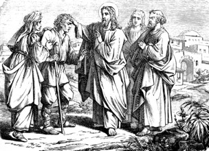 Jesus heals a blind man, Gospel of Mark, chapter 10, Jerusalem, city gate, request, healing, lay
