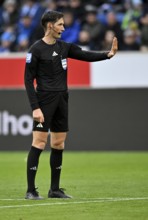 Referee Dr. Matthias Jöllenbeck Gesture PreZero Arena, Sinsheim, Baden-Württemberg, Germany