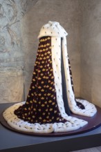 Interior of Kalmar Castle: King Erik XIV's coronation robe (1561) . Kalmar, Småland, Sweden,