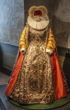 Interior of Kalmar Castle: Princess Elisabeth Gustavsdotter Vasa dress (ca. 1590) . Kalmar,