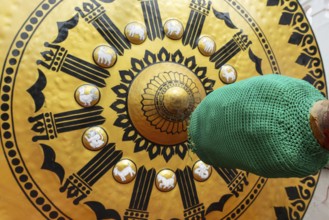 Temple gong (also Victory Gong or Luck Gong), when climbing to Wat Saket (Golden Mount) in the Pom