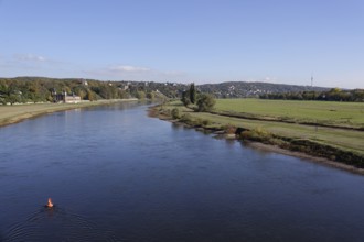 The Elbe near Dresden, Saxony, Germany