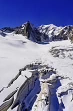 View of the mountains from the Télécabine Panorama Railway, La Tour Ronde, Mont Blanc, in the