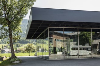 Werkraum Bregenzerwald, architect Peter Zumthor, Andelsbuch, Bregenzerwald, Vorarlberg, Alps,