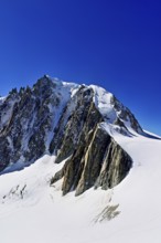 View of the Mont Blanc du Tacul mountain from the Télécabine Panorama Railway, Chamonix-Mont-Blanc,