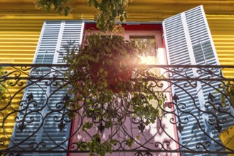 Argentina, colorful buildings of El Caminito, a popular tourist destination in Buenos Aires